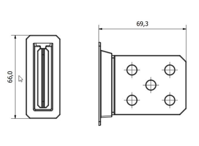 podpora pionowa standu kartonowego